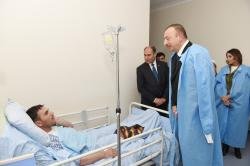 Президент Ильхам Алиев и его супруга Мехрибан Алиева побывали в Тертерском, Бардинском и Агдамском районах -