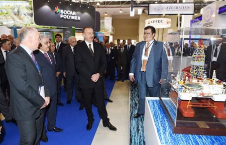 Президент Азербайджана Ильхам Алиев принял участие в открытии выставки  Caspian Oil & Gas-2016/обновлено: фото/