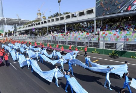 Сегодня в Баку состоялась церемония открытия Гран-при Европы Формулы 1.