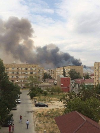 В Ширване на военном заводе произошел мощный взрыв